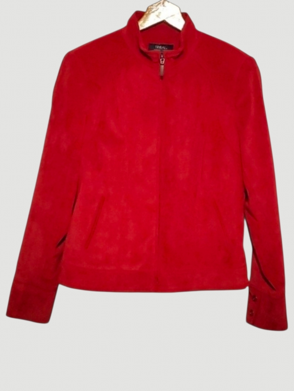Tribal jacket women's size 6 red extensible/ stretch